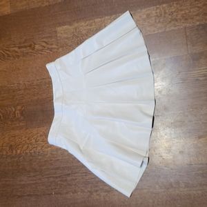 Sunday Best White Pleated Mini Skirt